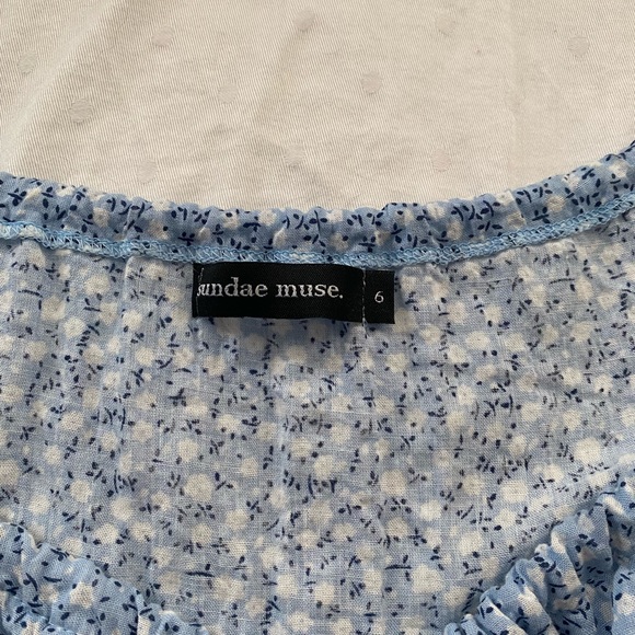 Sundae Muse Blue Floral Dress - Picture 3 of 4